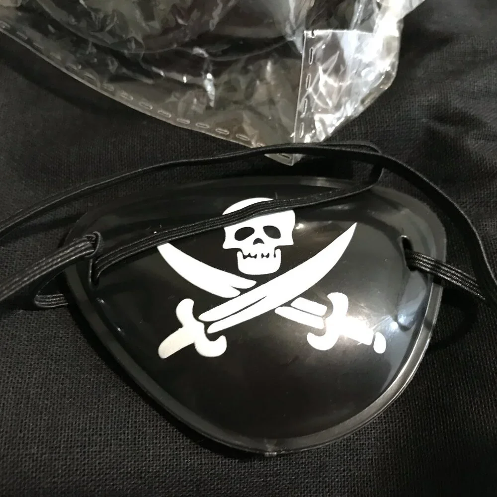 Kids Pirate Themed Party Favors for 6, 12 Piece Eye Patch Head Bands